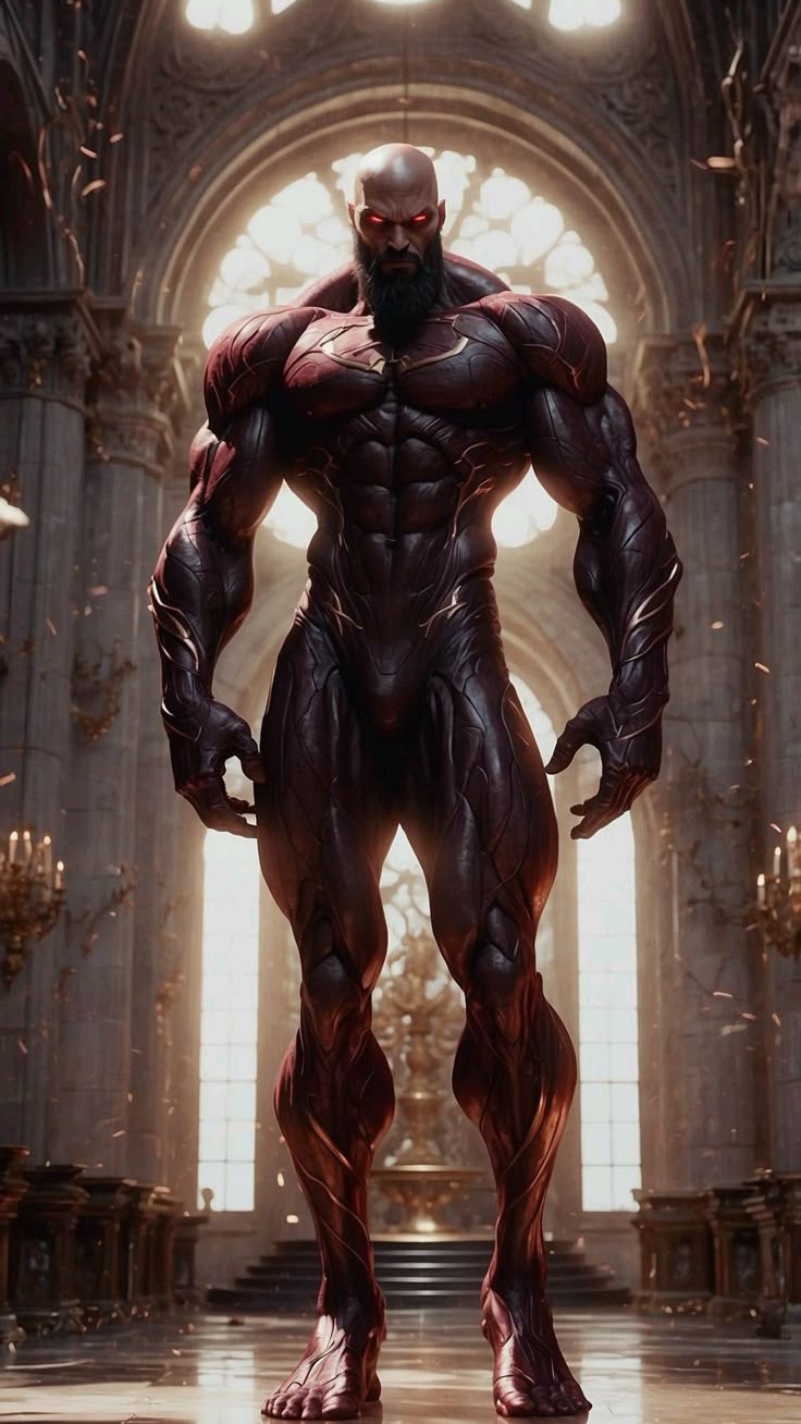 Nephilim musculoso y de aspecto demoníaco