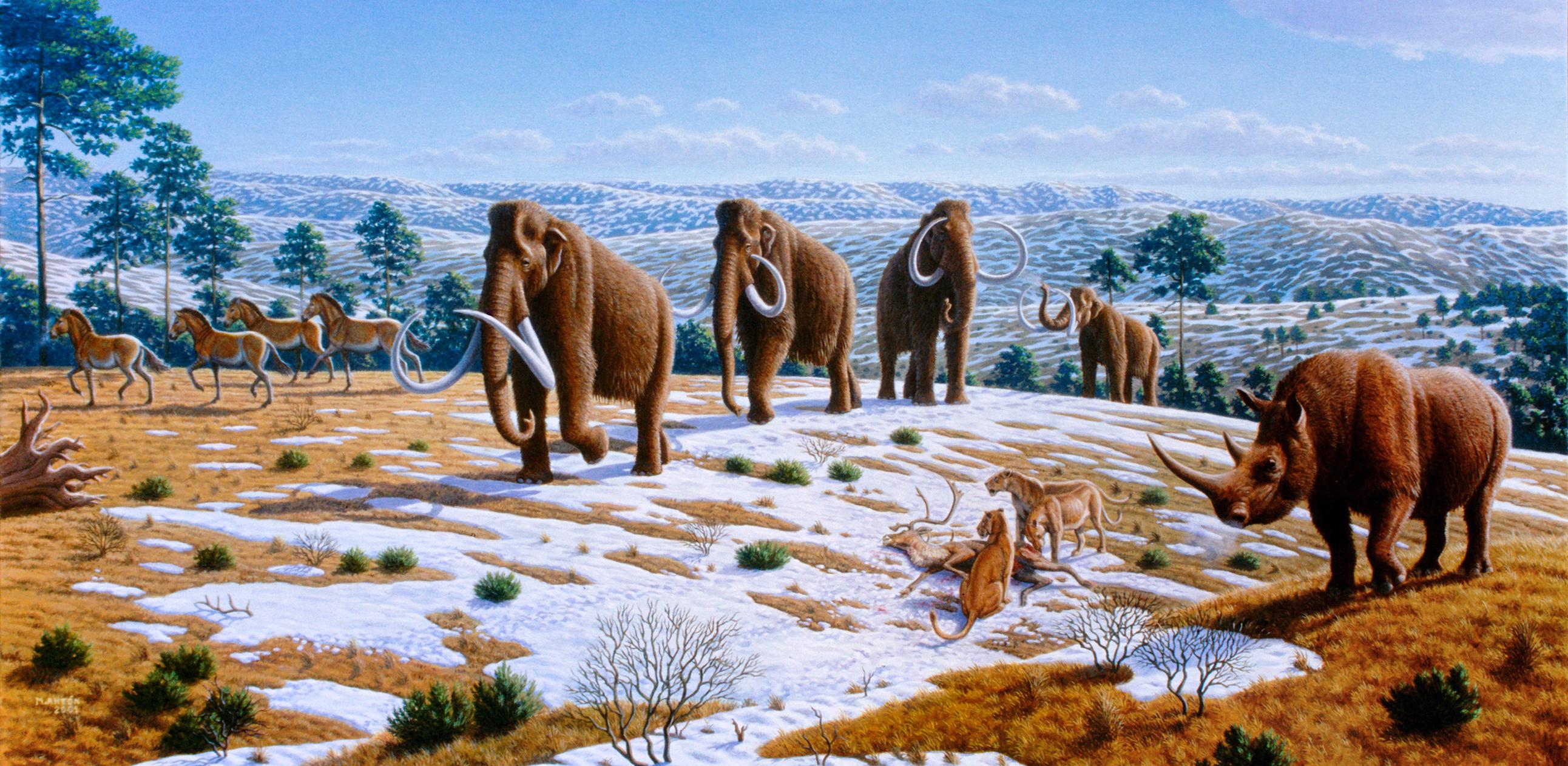 Megafauna prehistórica y mamuts
